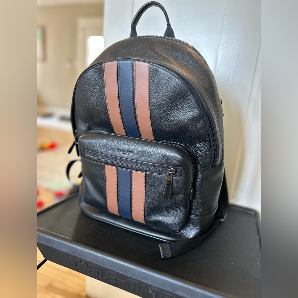 West Backpack With Varsity Stripe Men’s Coach Backpack